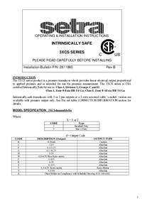 Thumbnail of document Manual - 31CS/32CS Pressure Transducer
